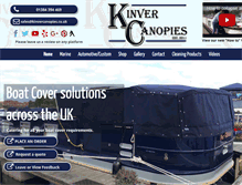 Tablet Screenshot of kinvercanopies.co.uk